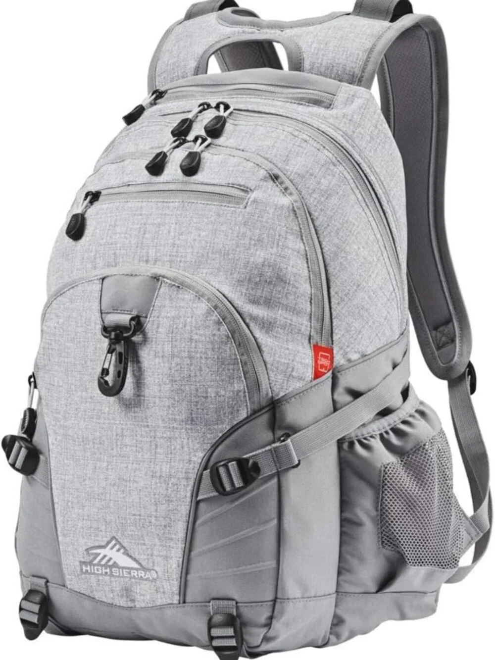 Versatile Travel & Work Backpack with Tablet Sleeve - Stylish Silver Heather